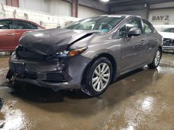 Salvage cars for sale at auction: 2012 Honda Civic EX