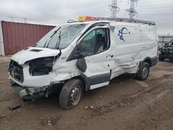 Salvage trucks for sale at Elgin, IL auction: 2018 Ford Transit T-250