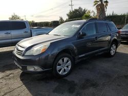 Salvage cars for sale at San Martin, CA auction: 2011 Subaru Outback 2.5I Premium