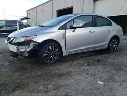 Salvage cars for sale at Jacksonville, FL auction: 2015 Honda Civic EX