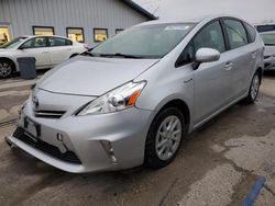 Salvage cars for sale at Pekin, IL auction: 2012 Toyota Prius V