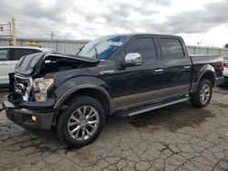 Salvage cars for sale at Dyer, IN auction: 2015 Ford F150 Supercrew