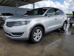 Salvage cars for sale at West Palm Beach, FL auction: 2017 Lincoln MKX Select