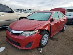 Salvage cars for sale from Copart Brighton, CO: 2012 Toyota Camry Base