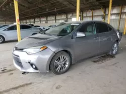 Salvage cars for sale at Phoenix, AZ auction: 2015 Toyota Corolla L