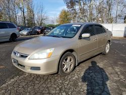 Salvage cars for sale at Portland, OR auction: 2006 Honda Accord EX