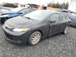 Salvage cars for sale at Montreal Est, QC auction: 2012 Honda Civic LX