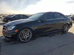 Salvage cars for sale at Grand Prairie, TX auction: 2013 Mercedes-Benz C 63 AMG