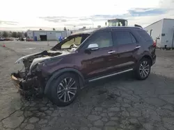 Salvage cars for sale at Vallejo, CA auction: 2018 Ford Explorer Platinum