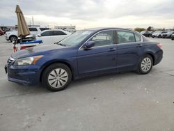 Salvage cars for sale at Grand Prairie, TX auction: 2012 Honda Accord LX