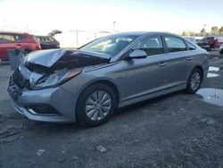 Salvage cars for sale at Dyer, IN auction: 2016 Hyundai Sonata Hybrid