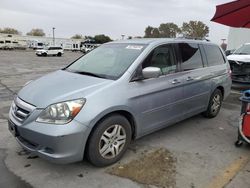 Salvage cars for sale at Sacramento, CA auction: 2006 Honda Odyssey EXL