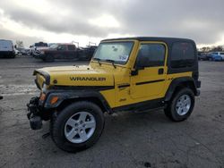 Salvage cars for sale at Indianapolis, IN auction: 2002 Jeep Wrangler / TJ Sport