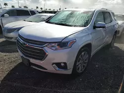 Chevrolet salvage cars for sale: 2021 Chevrolet Traverse Premier