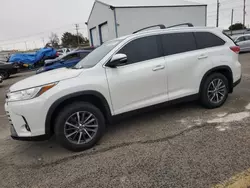 Salvage cars for sale at Nampa, ID auction: 2019 Toyota Highlander SE