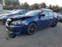 Salvage cars for sale at Mendon, MA auction: 2017 Nissan Maxima 3.5S