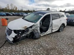 Salvage cars for sale at Bridgeton, MO auction: 2017 Hyundai Santa FE SE Ultimate