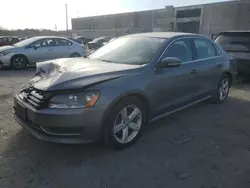 Salvage cars for sale at Fredericksburg, VA auction: 2012 Volkswagen Passat SE