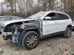 Salvage cars for sale from Copart Waldorf, MD: 2015 Jeep Cherokee Limited