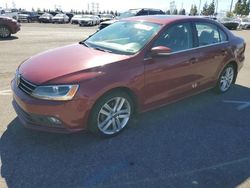 Vehiculos salvage en venta de Copart Rancho Cucamonga, CA: 2015 Volkswagen Jetta SEL