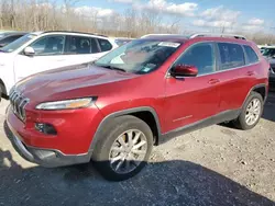 2017 Jeep Cherokee Limited en venta en Leroy, NY