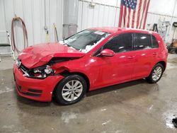 Salvage cars for sale at Mcfarland, WI auction: 2016 Volkswagen Golf S/SE