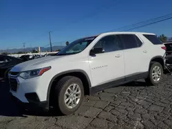 Salvage cars for sale at Colton, CA auction: 2021 Chevrolet Traverse LS