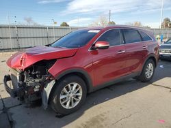 Salvage cars for sale at Littleton, CO auction: 2016 KIA Sorento LX