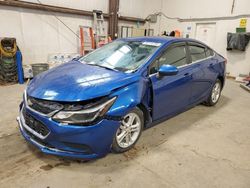 Carros salvage a la venta en subasta: 2016 Chevrolet Cruze LT