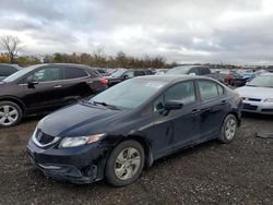 Salvage cars for sale at Des Moines, IA auction: 2014 Honda Civic LX