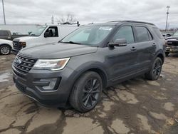 Salvage cars for sale at Woodhaven, MI auction: 2017 Ford Explorer XLT