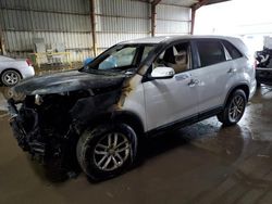 Salvage cars for sale at Greenwell Springs, LA auction: 2015 KIA Sorento LX