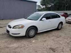 Salvage cars for sale from Copart Midway, FL: 2010 Chevrolet Impala Police