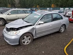 Honda Civic ex salvage cars for sale: 2004 Honda Civic EX