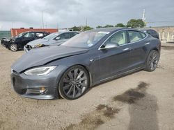 Salvage cars for sale at Homestead, FL auction: 2017 Tesla Model S