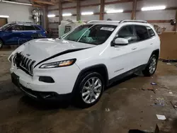 Salvage cars for sale at Pekin, IL auction: 2014 Jeep Cherokee Limited