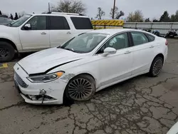 Ford Fusion salvage cars for sale: 2017 Ford Fusion Titanium