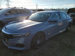 Salvage cars for sale at Elgin, IL auction: 2021 Honda Accord Touring