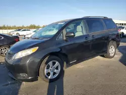 Salvage cars for sale at Fresno, CA auction: 2013 Toyota Sienna LE