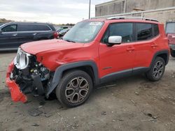 Salvage cars for sale at Fredericksburg, VA auction: 2017 Jeep Renegade Limited