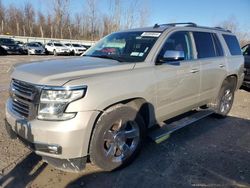 Chevrolet Tahoe salvage cars for sale: 2015 Chevrolet Tahoe K1500 LTZ