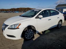 Salvage cars for sale at Assonet, MA auction: 2015 Nissan Sentra S