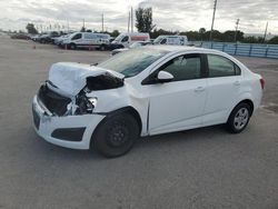 Chevrolet salvage cars for sale: 2015 Chevrolet Sonic LS