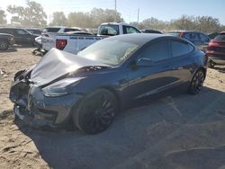 Salvage cars for sale at Riverview, FL auction: 2023 Tesla Model 3