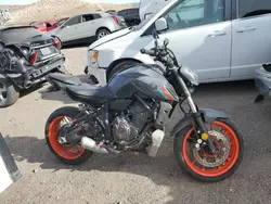 Salvage cars for sale from Copart Albuquerque, NM: 2021 Yamaha MT07