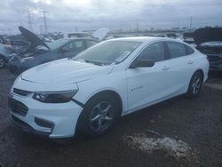 Carros salvage sin ofertas aún a la venta en subasta: 2016 Chevrolet Malibu LS