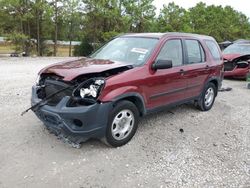 Salvage cars for sale at Houston, TX auction: 2005 Honda CR-V LX