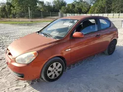 Hyundai salvage cars for sale: 2010 Hyundai Accent Blue