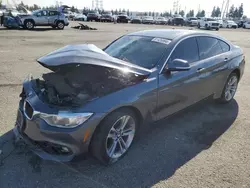 Salvage cars for sale at Rancho Cucamonga, CA auction: 2016 BMW 428 I Gran Coupe Sulev