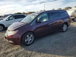 Salvage cars for sale at Sacramento, CA auction: 2011 Honda Odyssey Touring